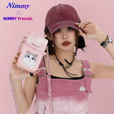 Nimmy你米 大眼萌寵系列手機包 熊貓/兔子/布偶/金漸層包包