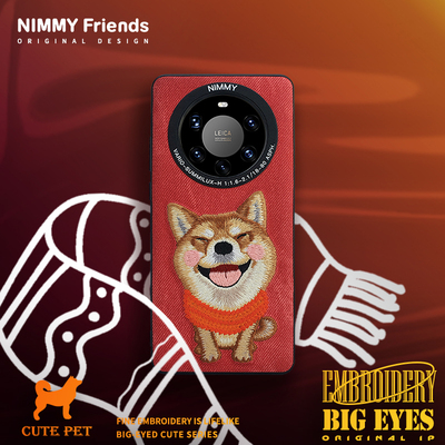 Nimmy你米 大眼萌寵系列手機殼 適用於 華為mate40 柴犬萌貓巴哥金毛